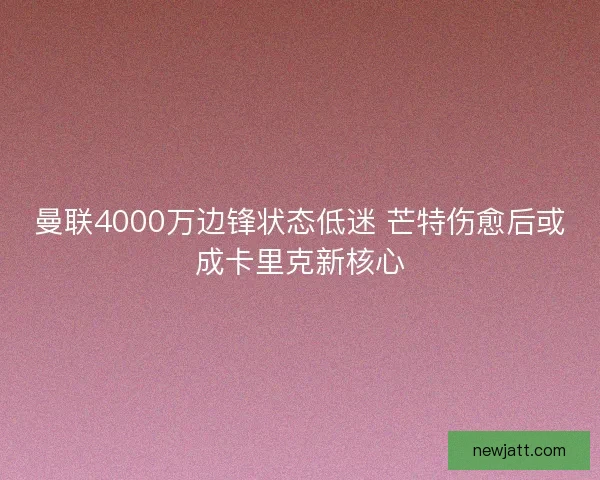 曼联4000万边锋状态低迷 芒特伤愈后或成卡里克新核心 曼联4000万边锋状态低迷 芒特伤愈后或成卡里克新核心
